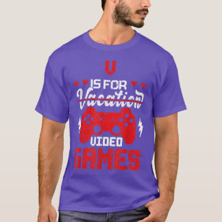 V är för videospelsspelsspelarens T-Shirt