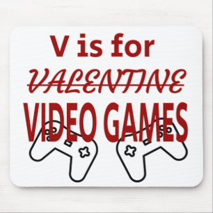 V är för videospelvalentin musmatta