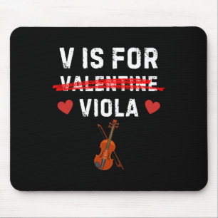 V Är För Viola Rolig Bratschmusik Alla Hjärtans Da Musmatta
