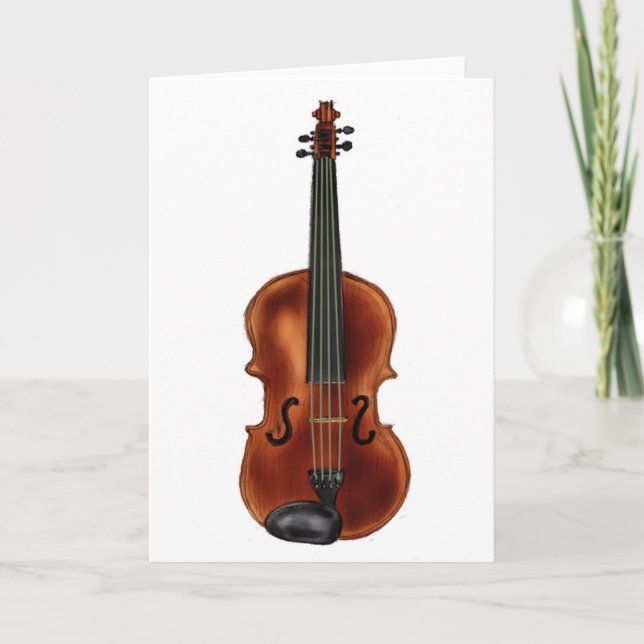 V är för Violin Kort (Framsida)