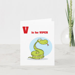 V är för Viper Note-kort Kort