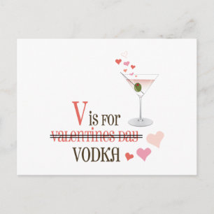 V är för Vodka Vykort