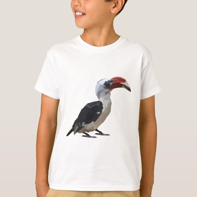 V är för Von Der Decken Hornbill T Shirt (Framsida)