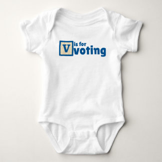 V är för Voting Baby Bodysuit T Shirt