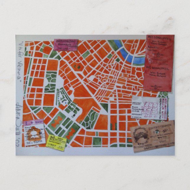 V är för Wiens vykort (Framsida)