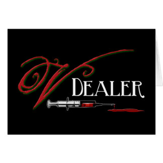 V-återförsäljare - vampyrblod hälsningskort