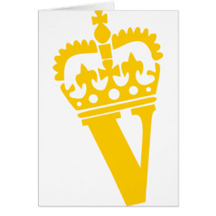 V - Brev - namn Hälsningskort