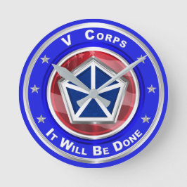 V Corps jul Keepsaké Rund Klocka