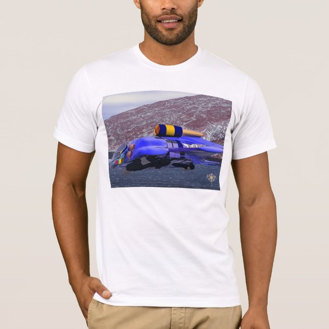 V.E.M-Trilomobil-flygplan, Science fiction Tee Shirt (Framsida)