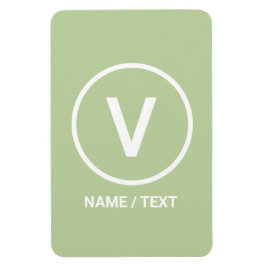 V för naturlig personlig av Vegan-logotyp Magnet