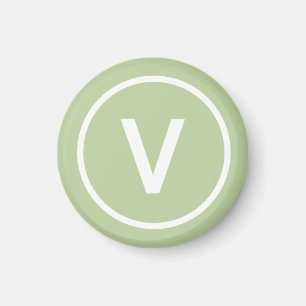V för naturlig personlig av Vegan-logotyp Magnet