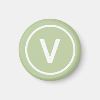 V för naturlig personlig av Vegan-logotyp Magnet