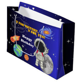 V För Seger V För Kul Astronaut Pojke Födelsedag