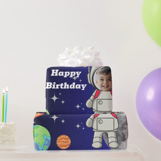  V För Seger V För Kul Astronaut Pojke Födelsedag  Presentpapper (Festgåvor)