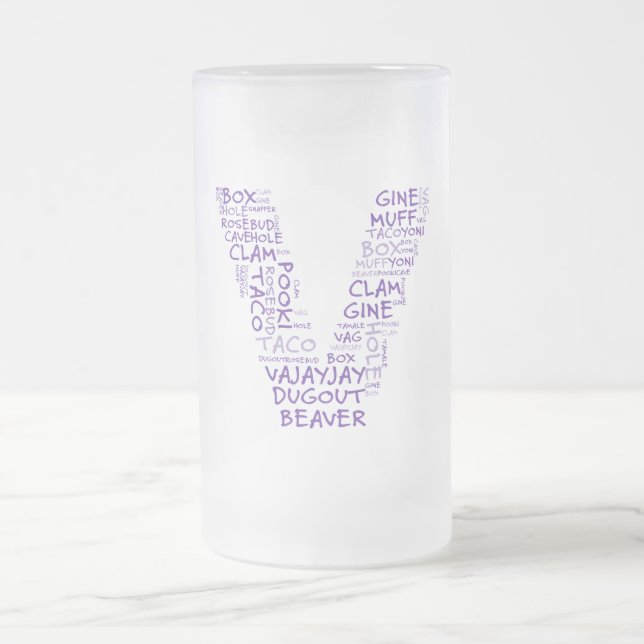 V för slidaseger i Michigan Frostat Ölglas (Center)