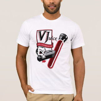 V-Fruktsaft riktig blodskjorta T-shirt