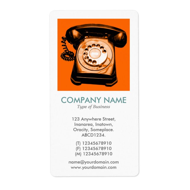 V Fyrkantigt foto - Hotline-Orange Fraktsedel (Framsidan)