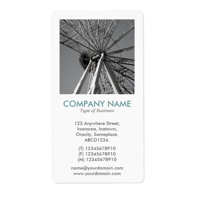 V Fyrkantigt foto - Konstruera Big Wheel Fraktsedel (Framsidan)