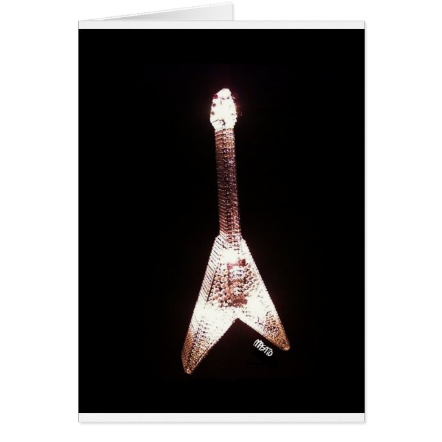 V-gitarrkort Hälsningskort (Framsidan)