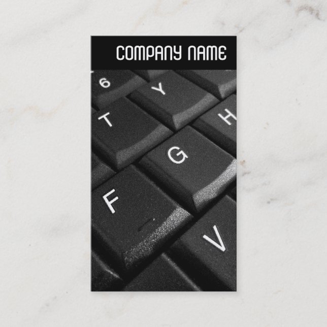 V Header - Anteckningsbok Tangentbord Visitkort (Framsida)