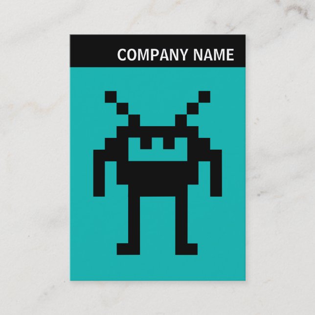 V Header - Bild - Nanobot på Aqua Blue Visitkort (Framsida)