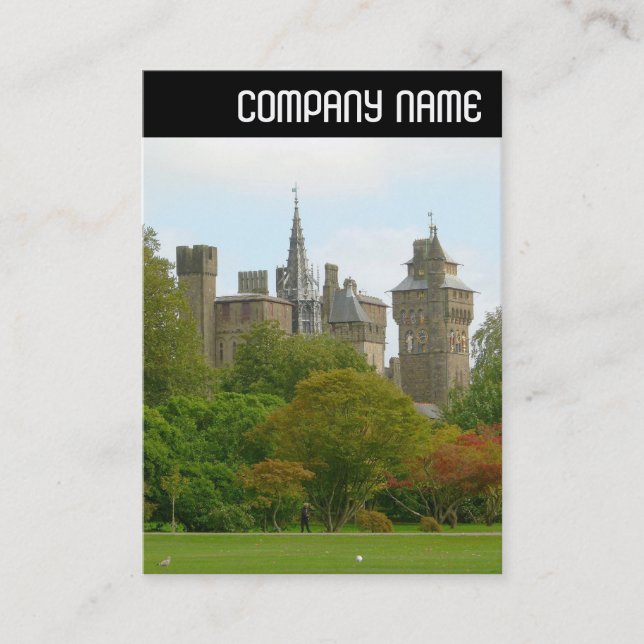 V Header - Cardiff Castle Visitkort (Framsida)
