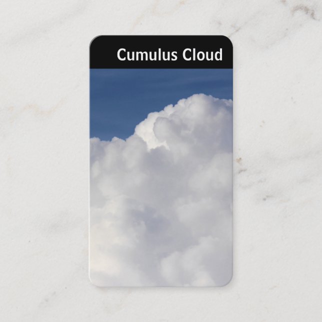 V Header - Cumulus Cloud Visitkort (Framsida)