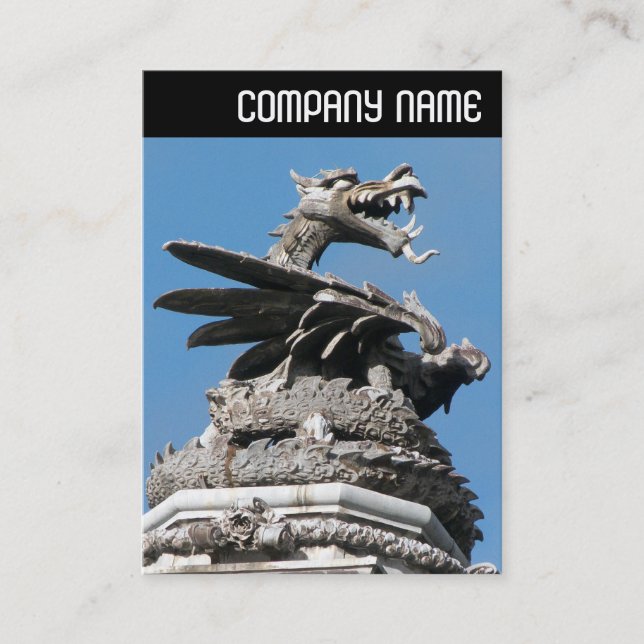 V Header - Dragon, City Hall, Cardiff Visitkort (Framsida)