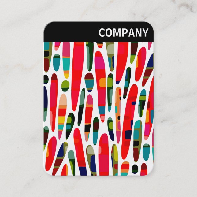 V Header - Färg Stänk 150222, i kollaps Visitkort (Framsida)