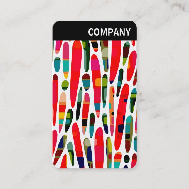 V Header - Färg Stänk 150222, i kollaps Visitkort (Framsida)