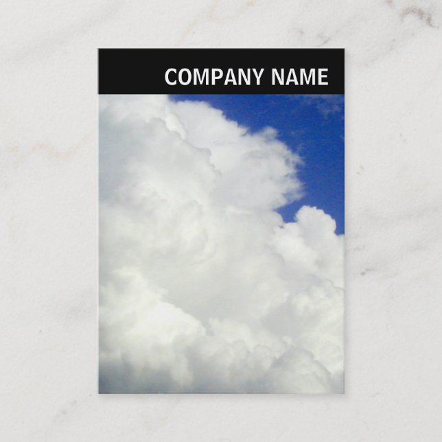 V Header - Foto - Kumulerade moln Visitkort (Framsida)