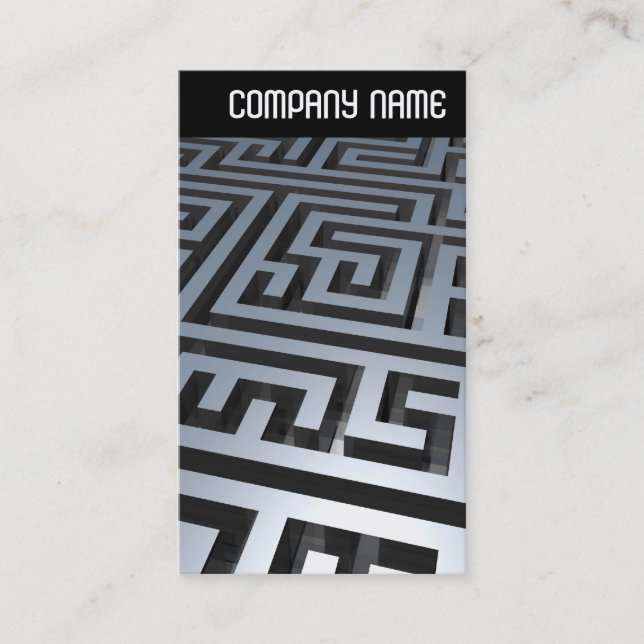 V Header - Metall Maze Visitkort (Framsida)