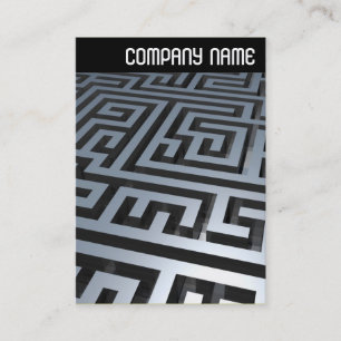 V Header - Metall Maze Visitkort