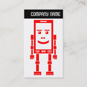 V Header - Robo-Mobil - Red Visitkort