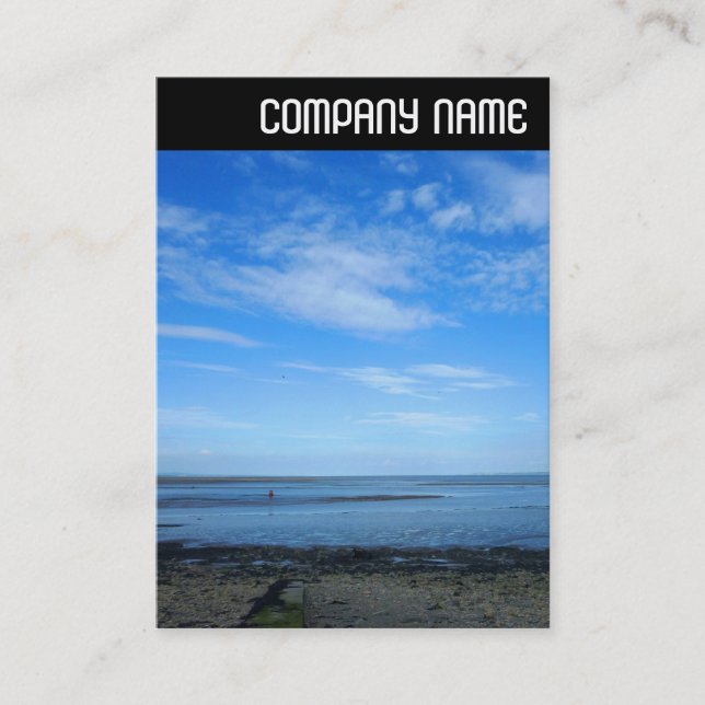 V Header - Severn Estuary vid Penarth Visitkort (Framsida)