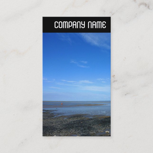 V Header - Severn Estuary vid Penarth Visitkort (Framsida)