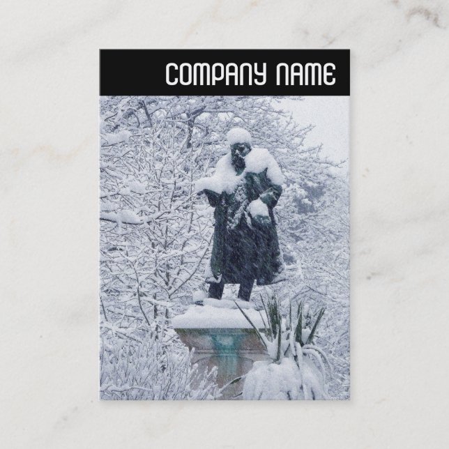 V Header - Snö i parken Visitkort (Framsida)