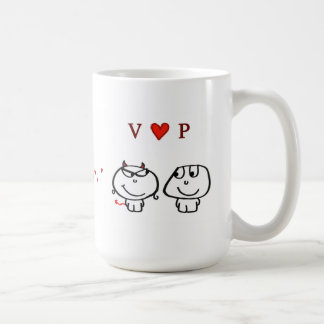 "V-hjärta P ", Kaffemugg