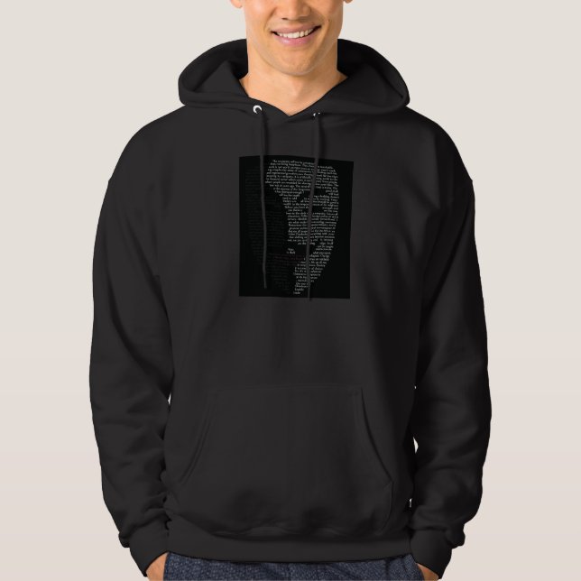 V-Hoodie Tröja Med Luva (Framsida)