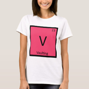 V - Hopp hinderbana och friidrott Kemiskt tecken T Shirt