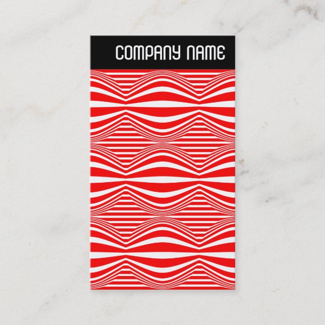 V Huvud - Op Art Linjer och Sfärer Visitkort (Framsida)