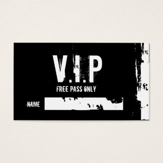 V.I.P, I, I, FRIA PASS ENDAST, NAMN, _, _ VISITKORT