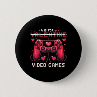 V Is For Video Games Valentine Gamer Valentines Da Knapp