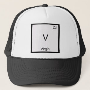 V - Jungfru Roligt Kemiskt Element Symbol T-Shirt Keps