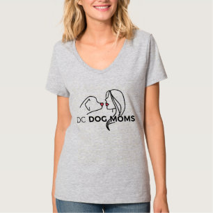 V-Nacke för DC-hundmammor T-tröja - tända - gr T Shirt