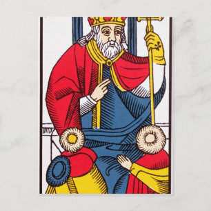 V Påven, Tarot-kort Vykort