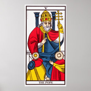 V popen, Tarot kort Poster