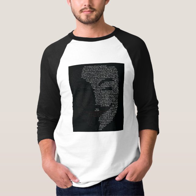 V-protestskjorta, 3/4 sleever tee shirt (Framsida)
