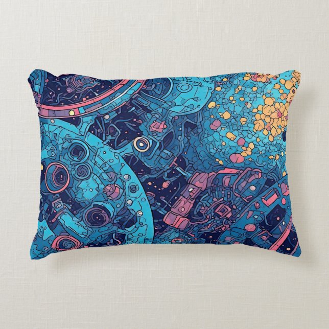 V-puls 4 dekorfärg prydnadskudde (Framsidan)