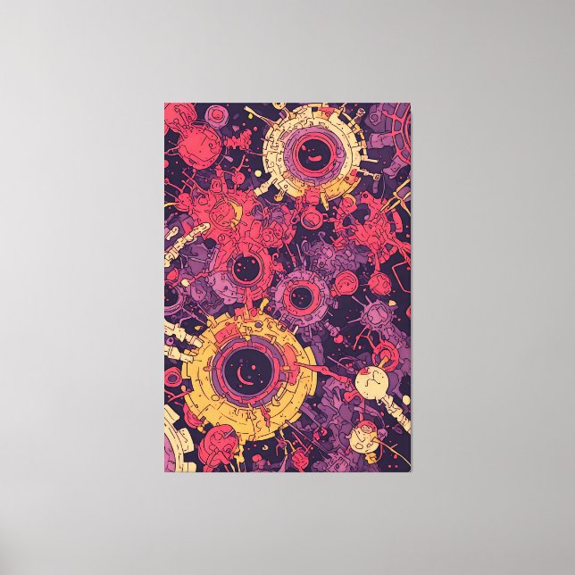 V-puls 6-Kanvastryck Canvastryck (Framsida)